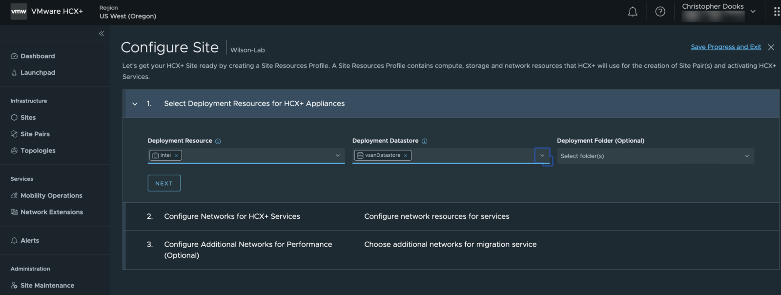 A quick look at HCX+ part 2 – configuring Site Pairing and deploying a ...